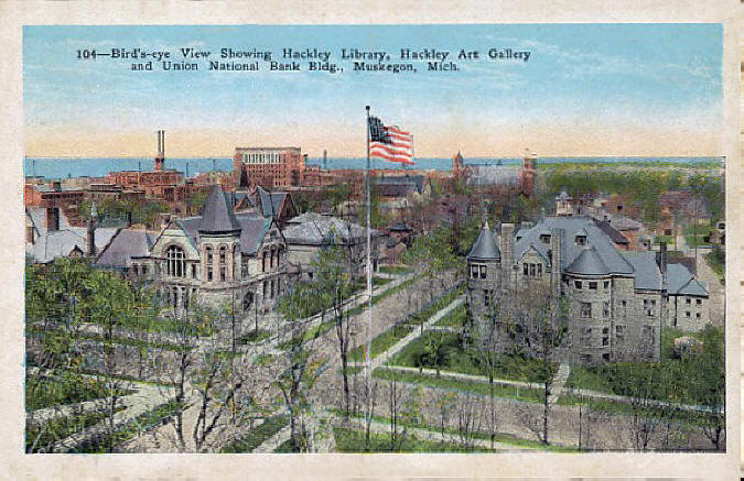 Bird's eye view of Downtown Muskegon