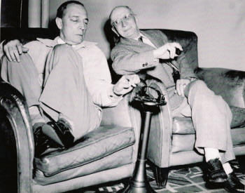 Buster Keaton and Charlie Sharp 1949