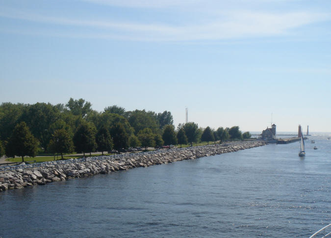 Channel between Lake Michigan and Muskegon Lake