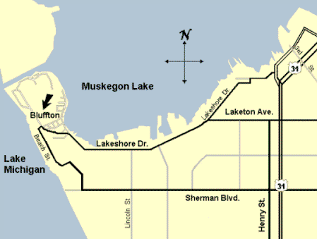 Map of Muskegon